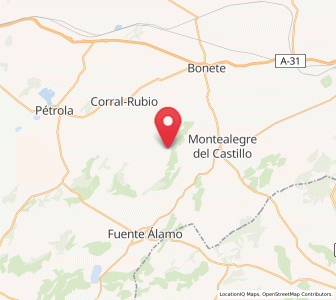 Map of La Higuera, Castille-La Mancha