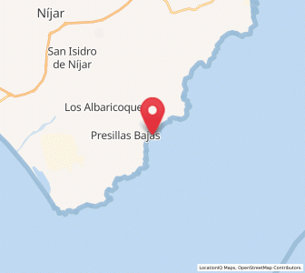 Map of La Isleta del Moro, Andalusia