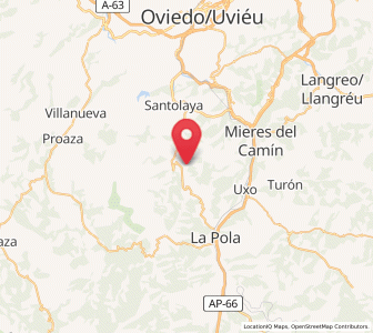 Map of La Juncar, Asturias