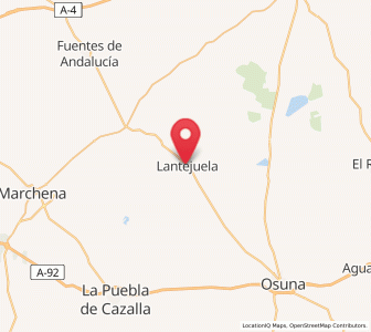 Map of La Lantejuela, Andalusia