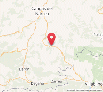 Map of La Linde, Asturias