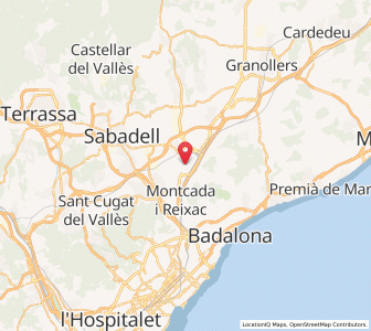 Map of La Llagosta, Catalonia