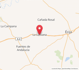 Map of La Luisiana, Andalusia