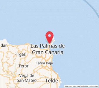 Map of La Luz, Canary Islands