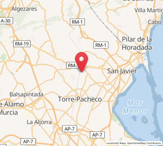 Map of La Maraña, Murcia