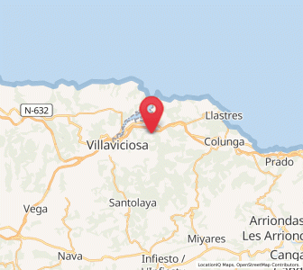 Map of La Miyar, Asturias