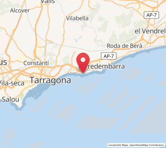 Map of La Mora, Catalonia