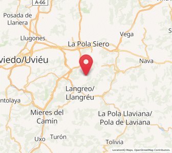 Map of La Nava, Asturias