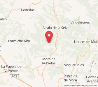 Map of La Olmedilla, Aragon