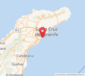 Map of La Ovejera, Canary Islands