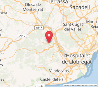 Map of La Palma, Catalonia