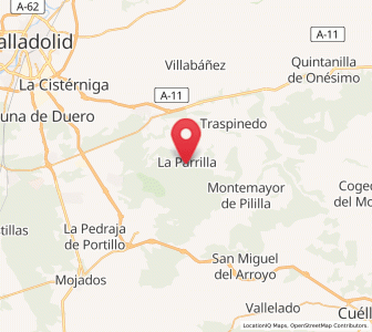 Map of La Parrilla, Castille and León
