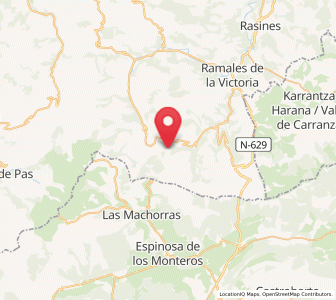 Map of La Peña, Cantabria
