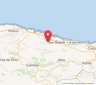Map of La Pereda, Asturias