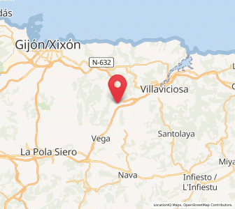 Map of La Piñera, Asturias