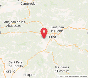 Map of La Pinya, Catalonia