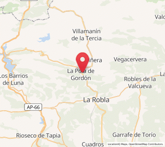 Map of La Pola de Gordón, Castille and León