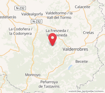 Map of La Portellada, Aragon