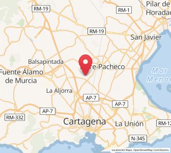 Map of La Rambla, Murcia