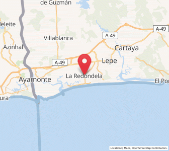 Map of La Redondela, Andalusia