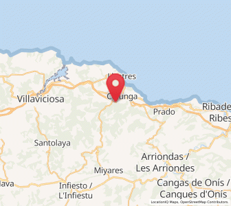 Map of La Riera, Asturias