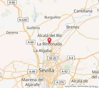Map of La Rinconada, Andalusia