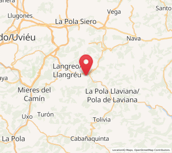 Map of La Rotella, Asturias
