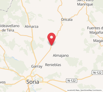Map of La Rubia, Castille and León
