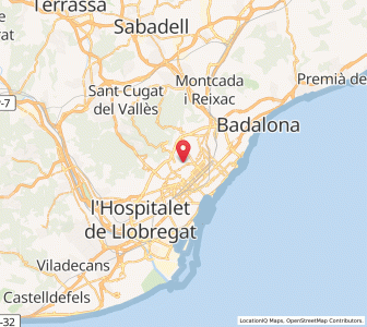 Map of la Salut, Catalonia