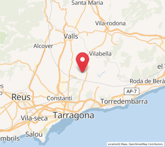 Map of La Secuita, Catalonia