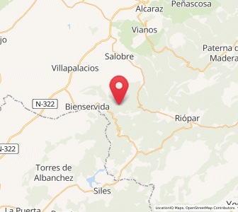 Map of La Sierra, Castille-La Mancha