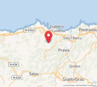 Map of La Tabla, Asturias