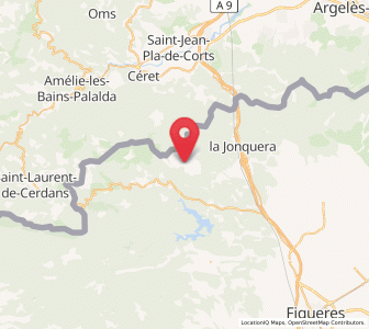 Map of la Vajol, Catalonia