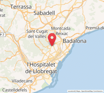 Map of la Vall d'Hebron, Catalonia