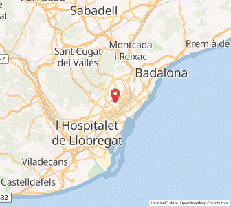 Map of la Vila de Gràcia, Catalonia