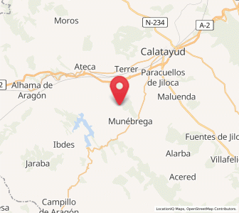 Map of La Vilueña, Aragon