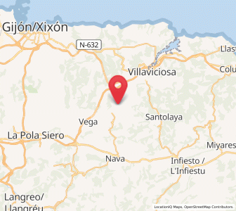Map of La Viña, Asturias