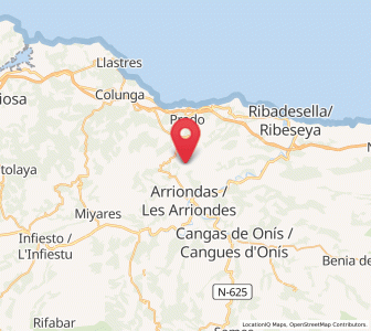Map of La Vita, Asturias