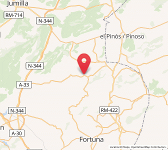 Map of La Zarza, Murcia