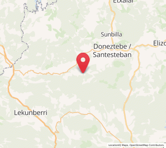 Map of Labaien, Navarre