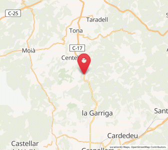Map of l'Abella, Catalonia
