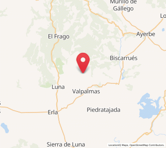 Map of Lacorvilla, Aragon