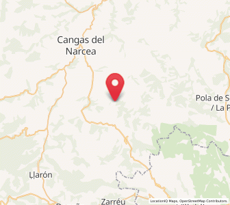 Map of Ladrero, Asturias