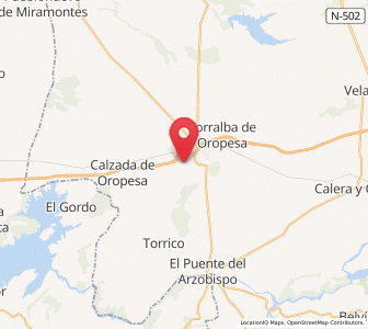 Map of Lagartera, Castille-La Mancha