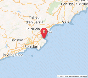 Map of L'Albir, Valencia
