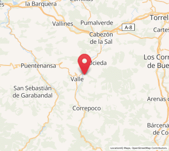 Map of Lamiña, Cantabria