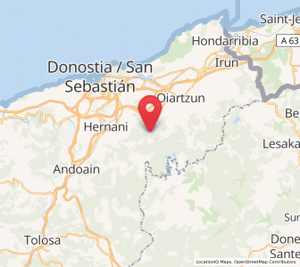 Map of Landarbaso, Basque Country