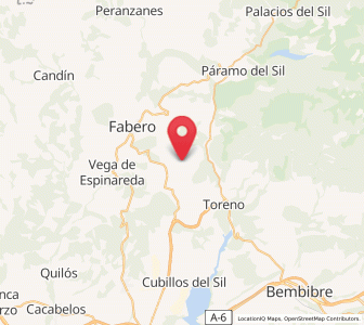 Map of Langre, Castille and León