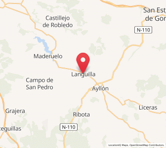 Map of Languilla, Castille and León