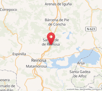 Map of Lantueno, Cantabria
